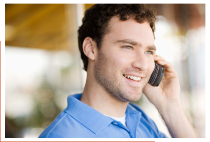 Man talking on mobile phone